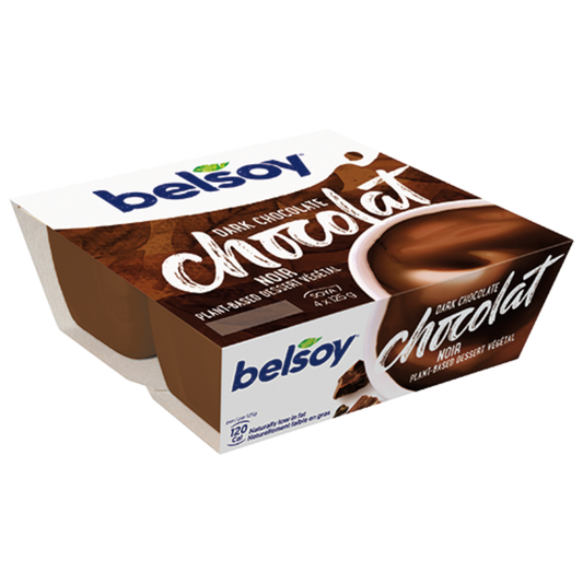 Belsoy Dark Chocolate Plant-Based Dessert / 4x125g