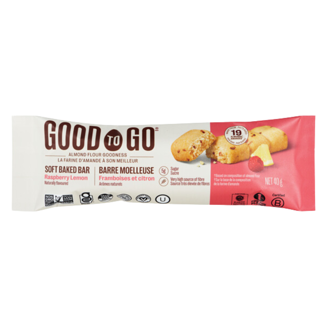 Good To Go Raspberry Lemon Bar / 40g