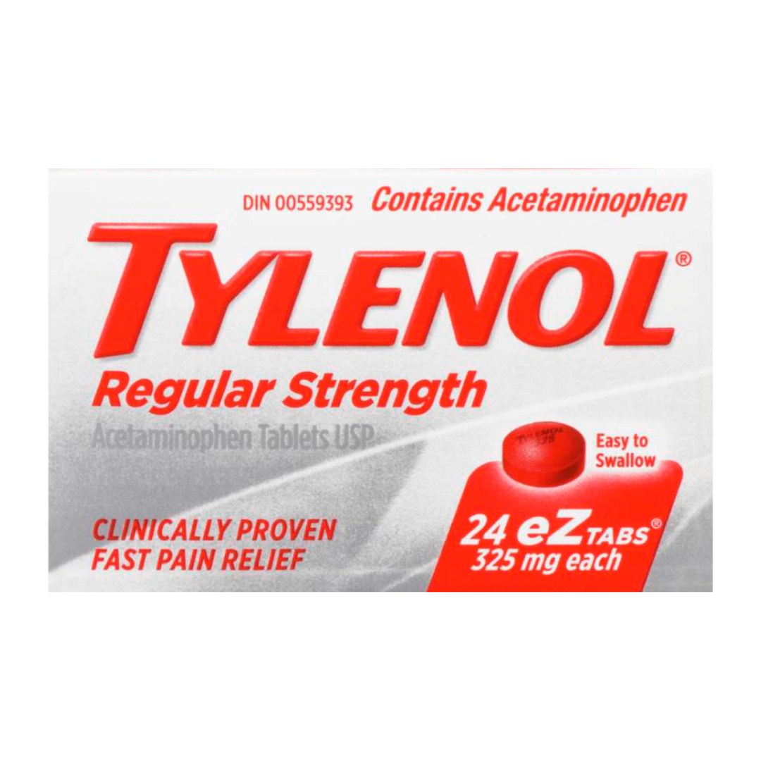 Tylenol Regular Strength EZtabs / 325 mg