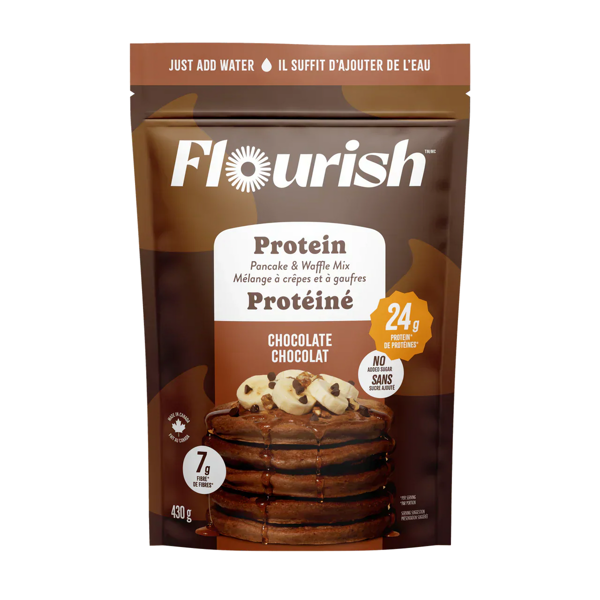 Flourish Chocolate Pancake Mix / 430g