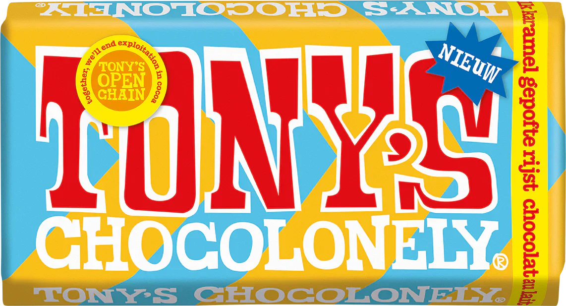 Tony's Chocolonely Milk Chocolate Caramel Crisped Rice / 180g