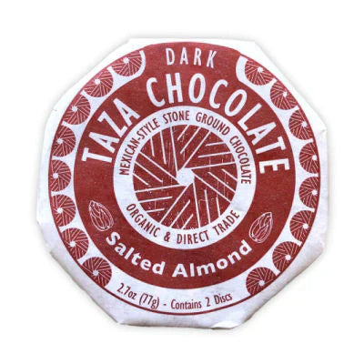 Taza Salted Almond Chocolate Disc / 77g