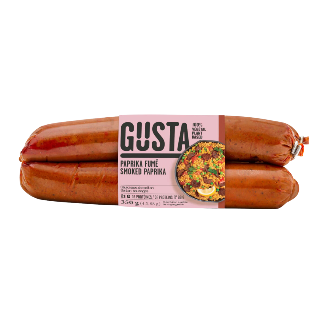 Gusta Vegan Wheat Sausage Spanish Smoked Paprika / 350g