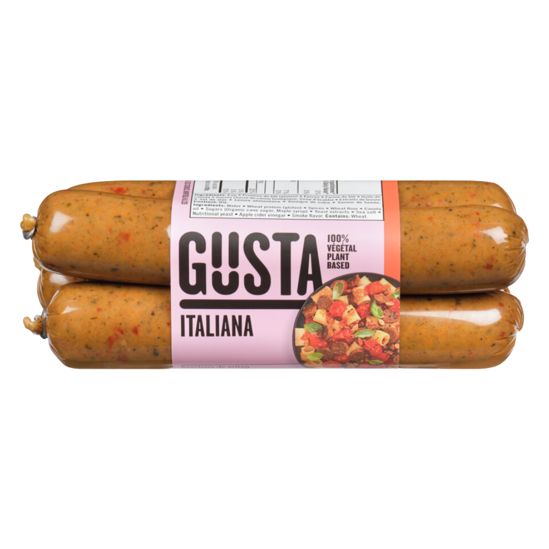 Gusta Vegan Wheat Sausage Italiana Pepper Fine Herbs / 350g