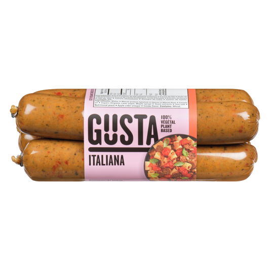 Gusta Vegan Wheat Sausage Italiana Pepper Fine Herbs / 350g
