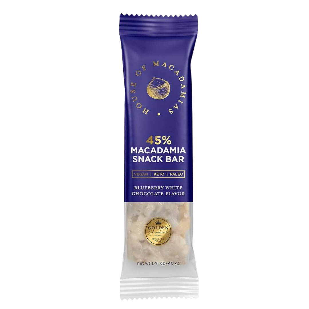 House of Macadamia Blueberry and White Chocolate Bar / 40g