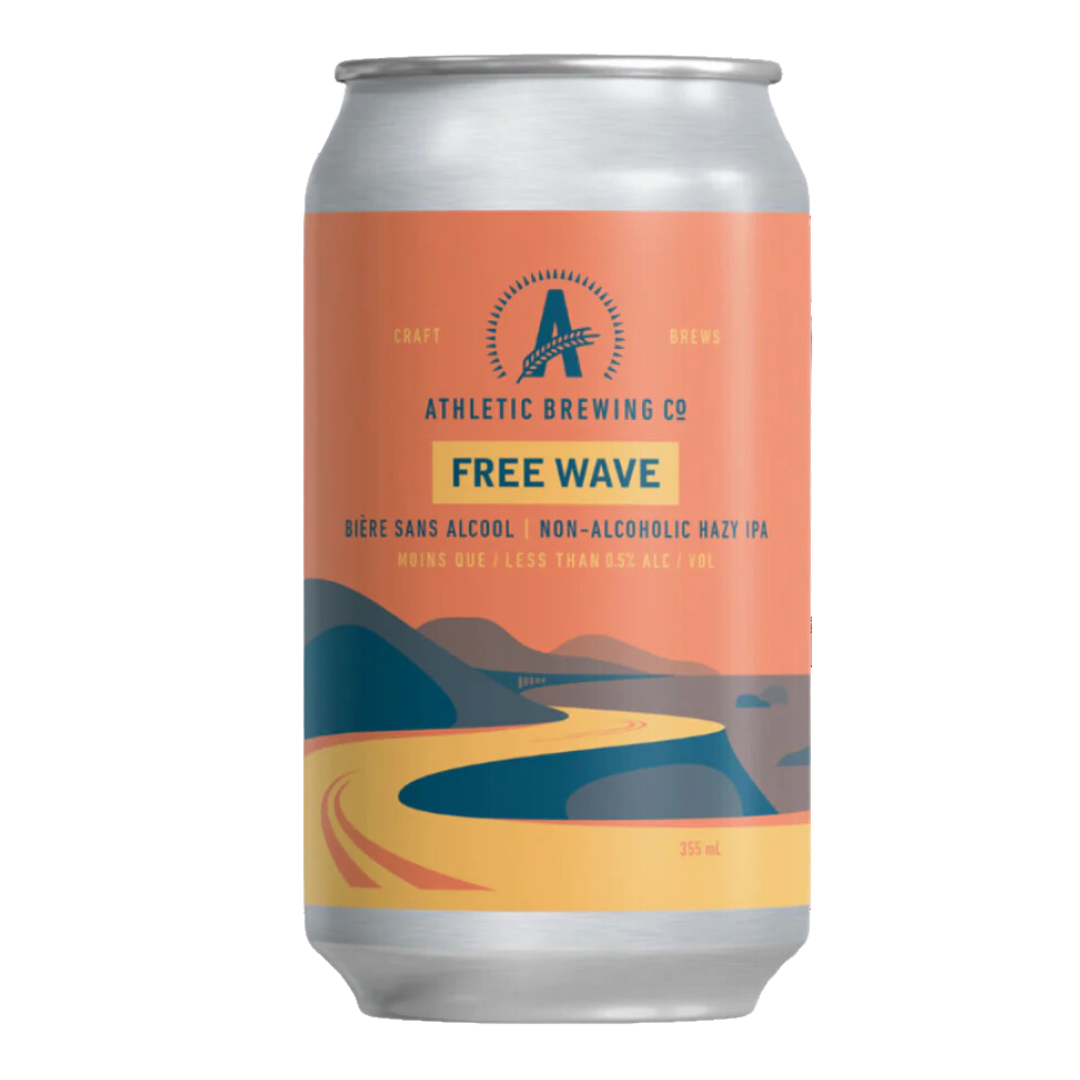 Athletic Brewing Free Wave Hazy IPA Alcohol-Free Beer / 355ml