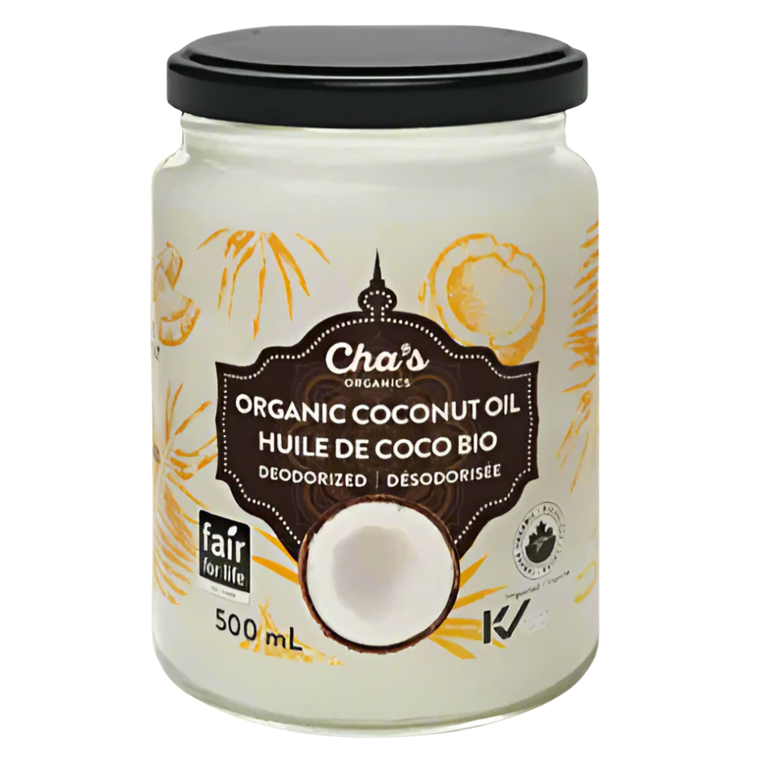 Cha's Organics Deodorized Coconut Oil / 500ml