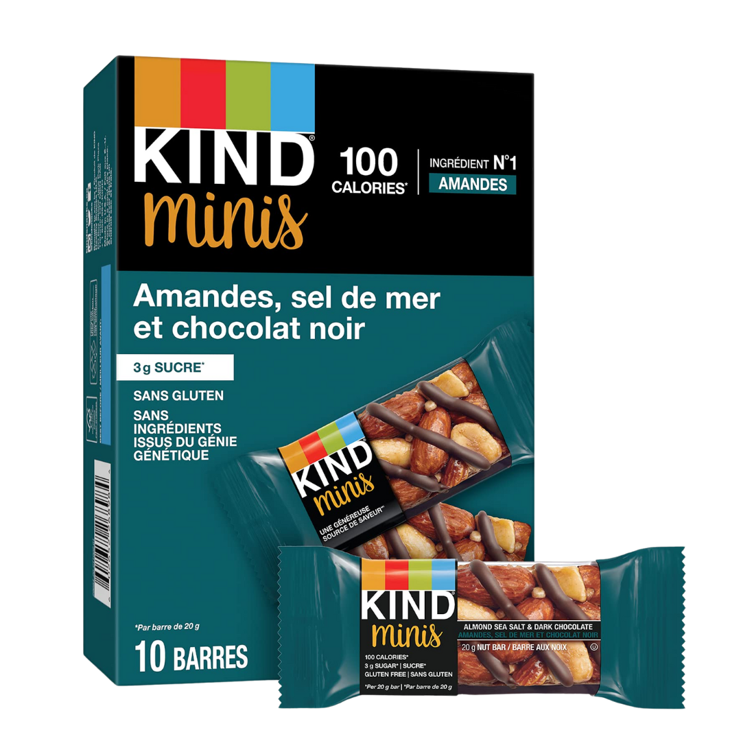 Kind Minis Almonds, Sea Salt and Dark Chocolate / 10x20g