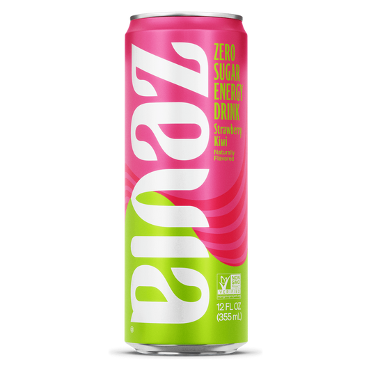 Zevia Strawberry Kiwi Energy Drink / 355ml