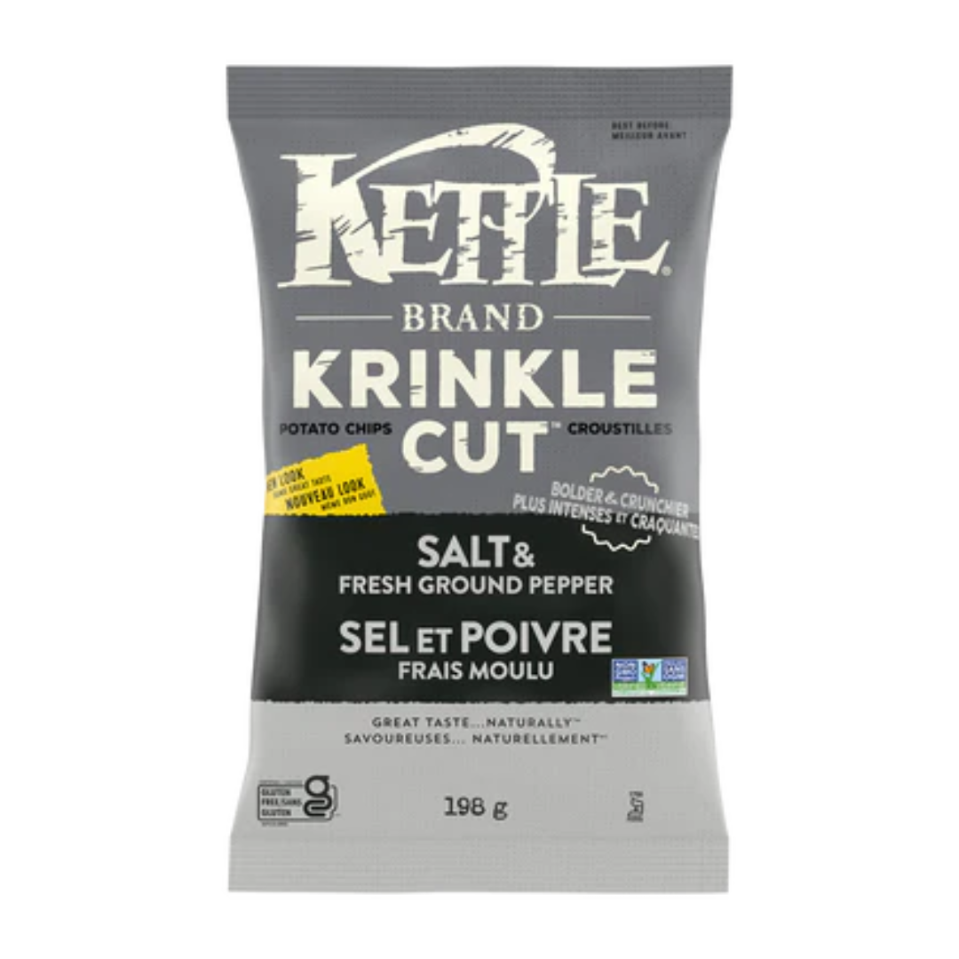 Kettle Salt and Pepper Chips Party Size / 368g