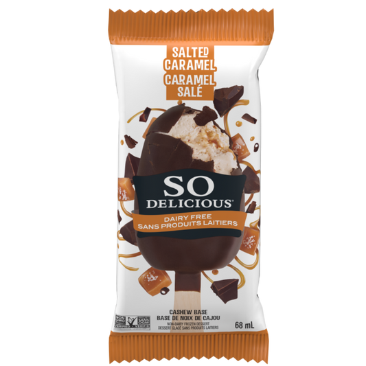 So Delicious Individual Cashew and Salted Caramel Ice Cream Bar / 68ml