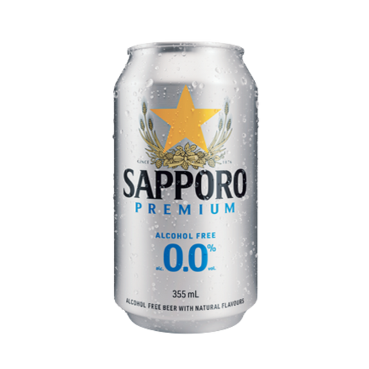 Sapporo Alcohol-Free Beer 0% / 355ml