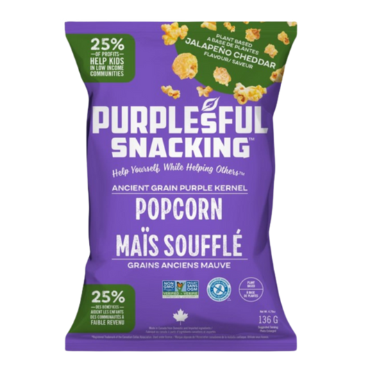 Purplesful Snacking Popcorn Jalapeno Cheddar / 136g
