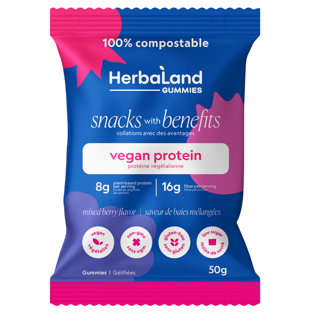 Herbaland Vegan Protein Gummies with Berry / 50g