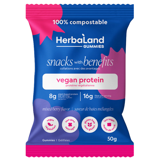 Herbaland Vegan Protein Gummies with Berry / 50g