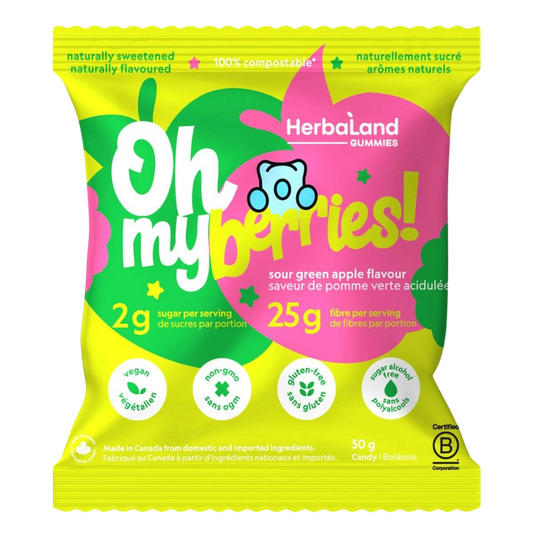 Herbaland Tangy Green Apple Gummies / 50g
