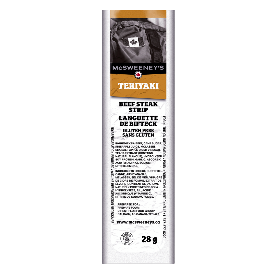 McSweeney's Teriyaki Steak Strips / 28g