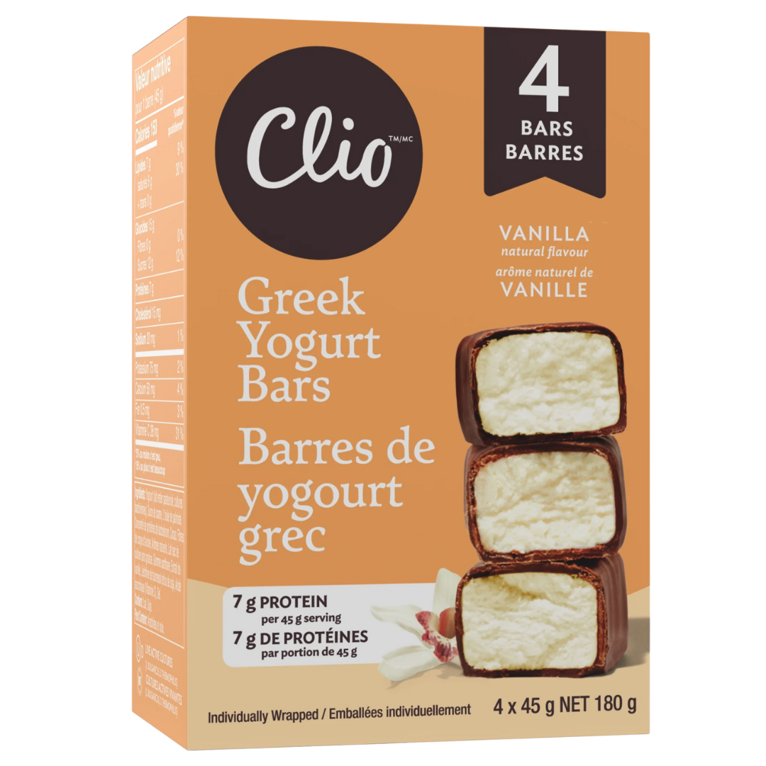 Clio Vanilla Greek Yogurt Bars / 4x45g