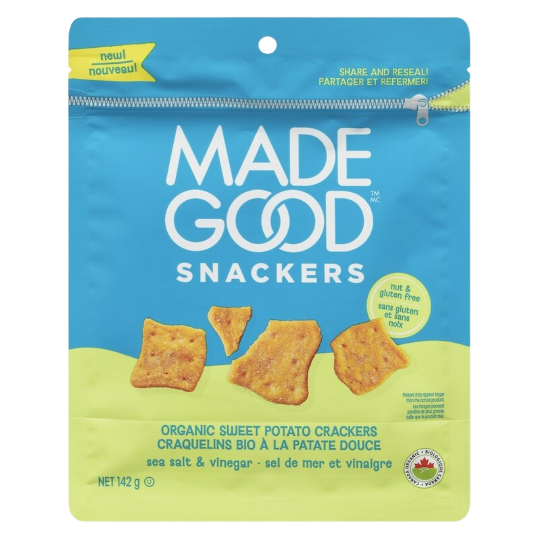Made Good Sea Salt & Vinegar Sweet Potato Crackers / 142g