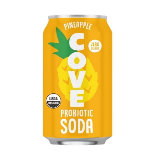 Cove Pineapple Probiotic Soda / 355 ml