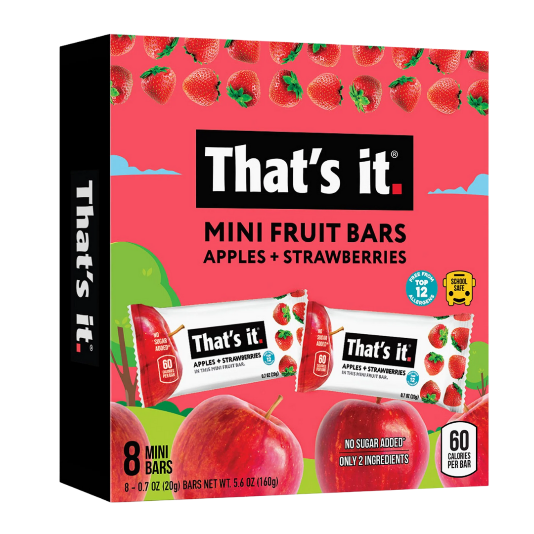 That's It Mini Apple Strawberry Fruit Bars / 160g
