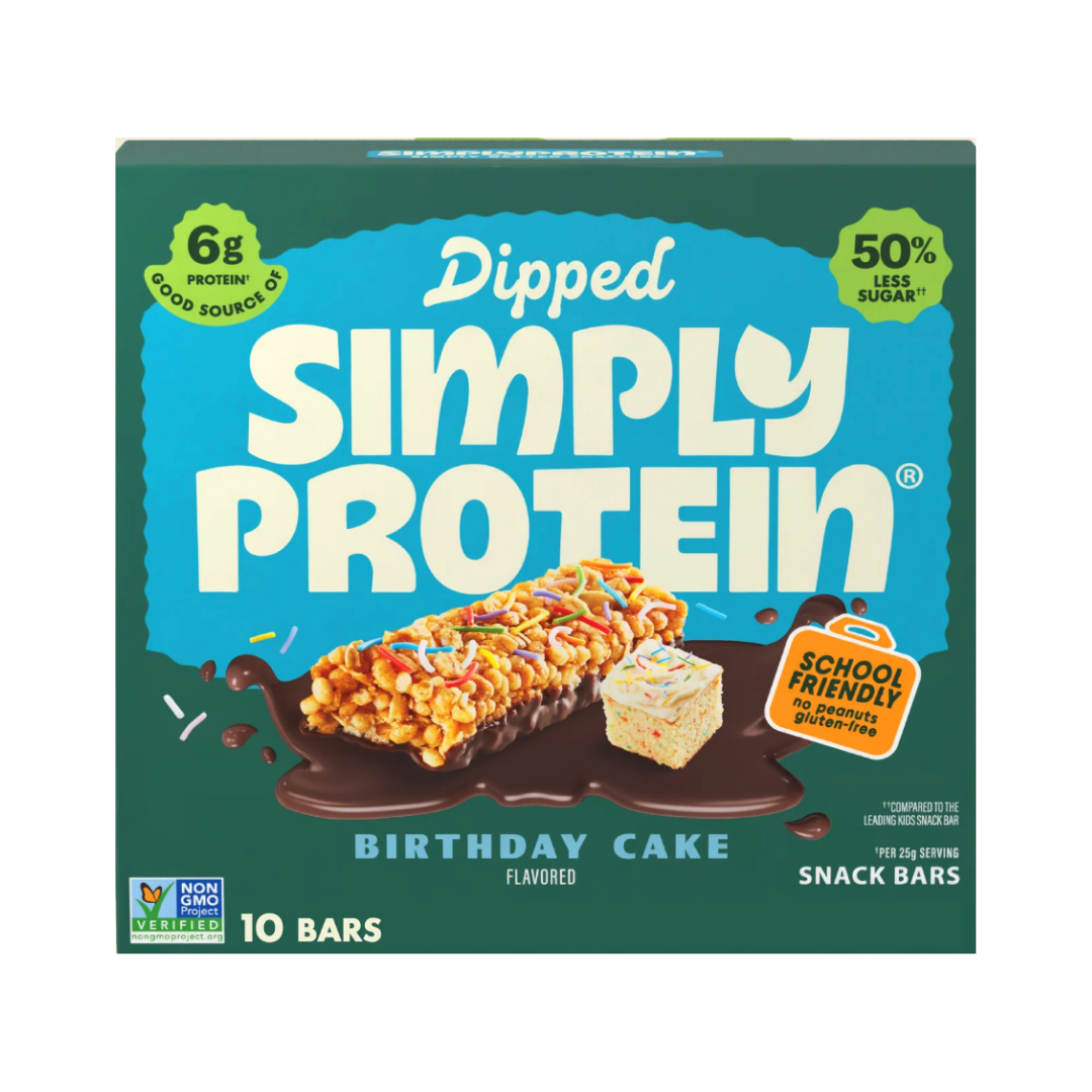 Simply Protein Dipped Birthday Cake Bars / 125g