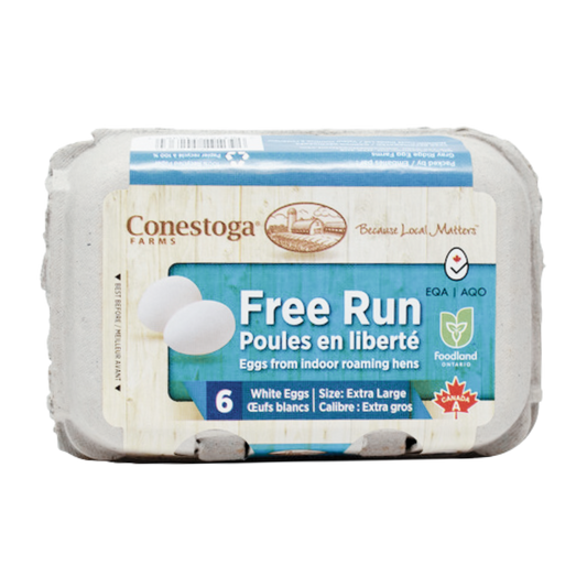 Conestoga Farms Oeufs Blancs de Poule en Liberté / 6ct