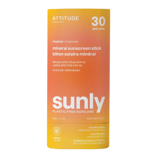 Attitude Tropical Mineral Sunscreen Stick / 60g