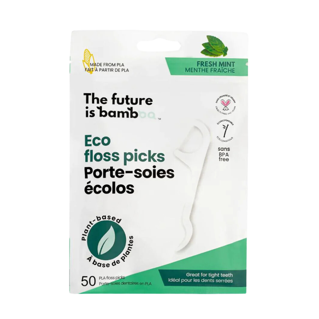 The Future is Bamboo Mint Floss Holder / 50ct