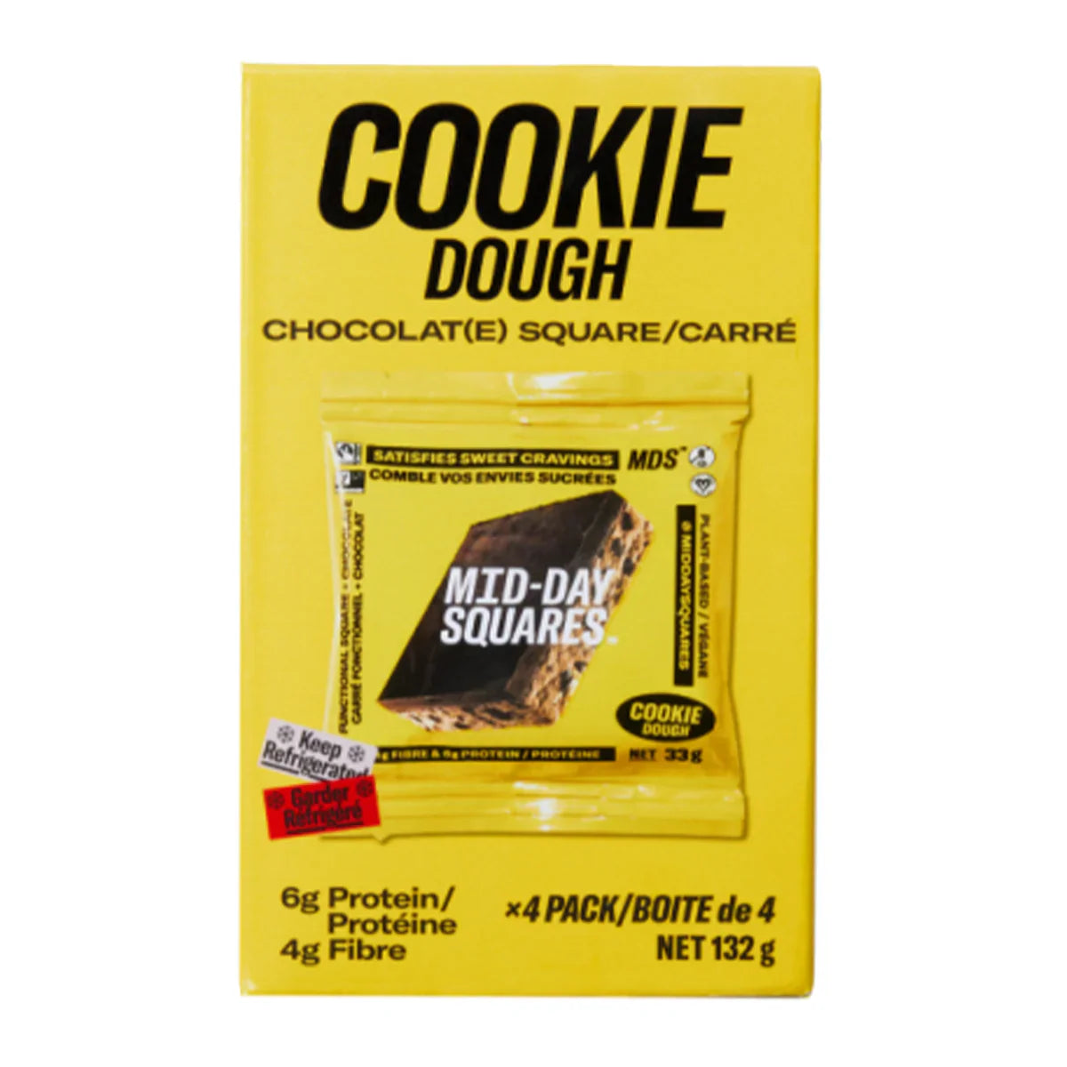Mid-Day Squares Cookie Dough Functional Square / 4x33g