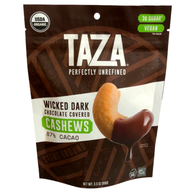 Taza Cashew Nuts coated in dark chocolate / 99g