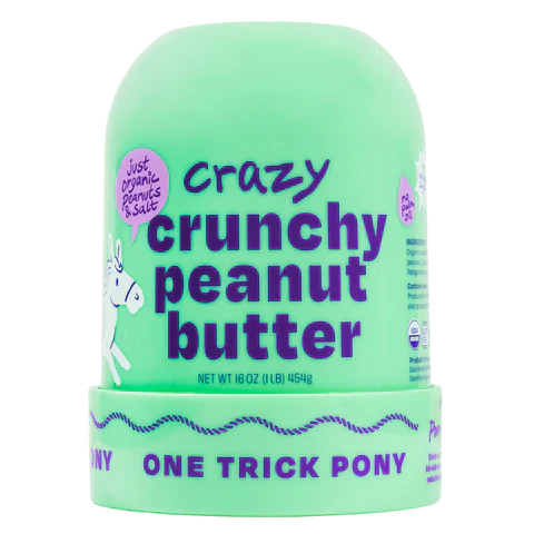 One Trick Pony Organic Crazy Crunch Peanut Butter / 454g