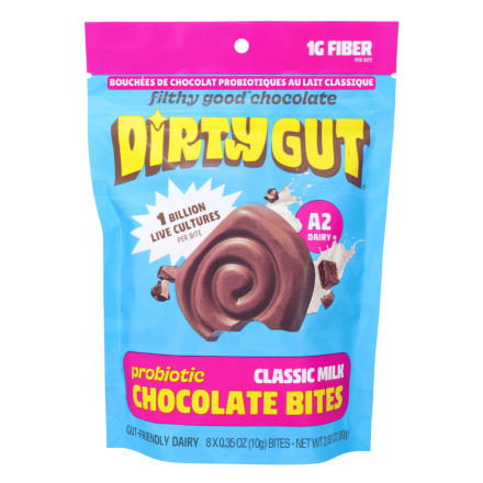 Dirty Gut Probiotic Chocolate Bites Classic Milk / 80g