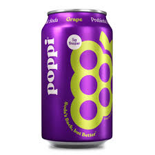 Poppi Prebiotic Soda Grape / 355ml