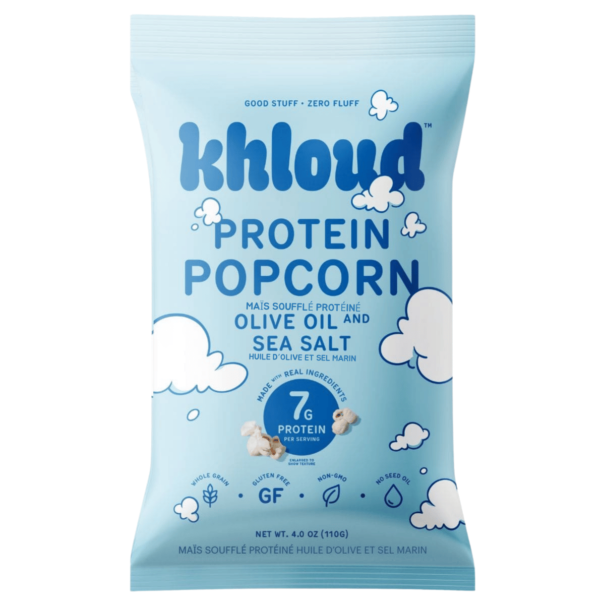 Khloud Protein Popcorn Olive and Sea Salt / 110g