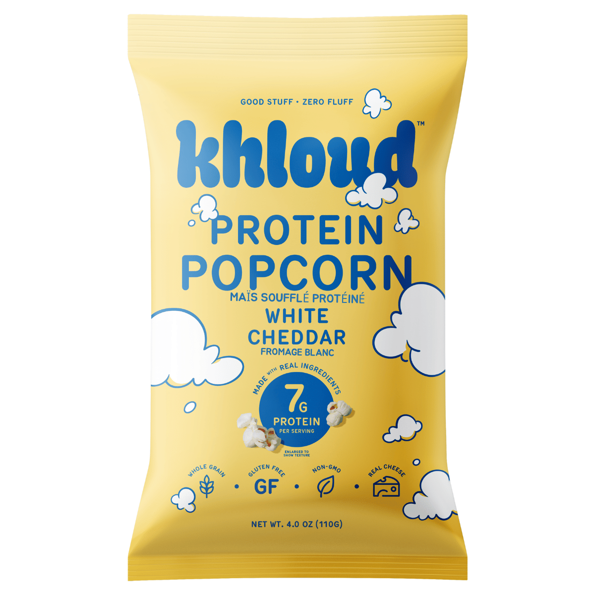 Khloud Protein Popcorn White Cheddar / 110g