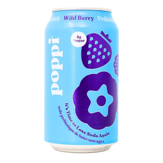Poppi Prebiotic Soda Wild Berries / 355ml