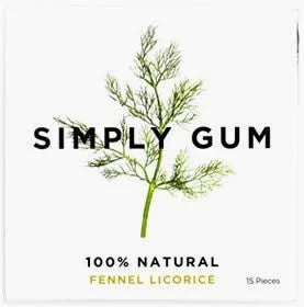 Simply Gum Fennel Chewing Gum / 15 ct