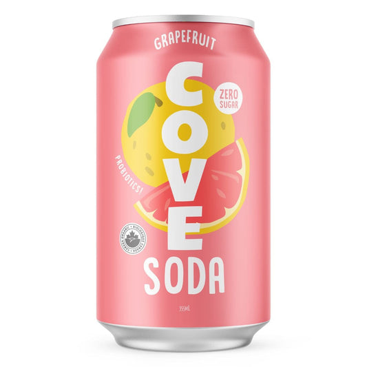Cove Grapefruit Soda with Probiotics / 355 ml