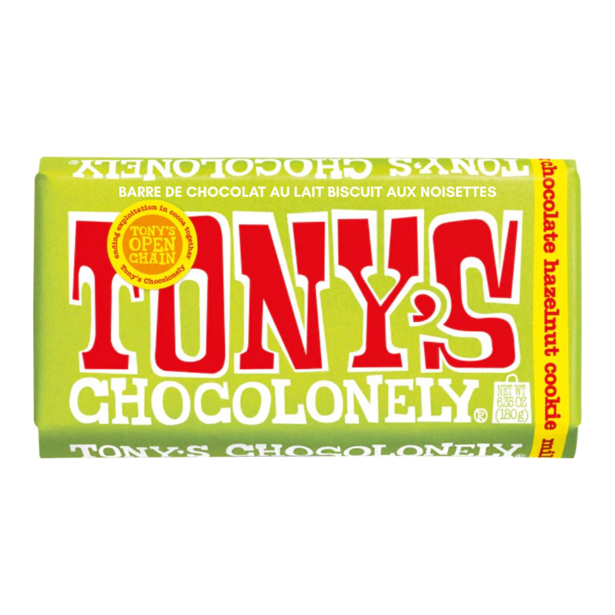 Tony's Chocolonely Milk Chocolate Hazelnut Biscuit / 180g
