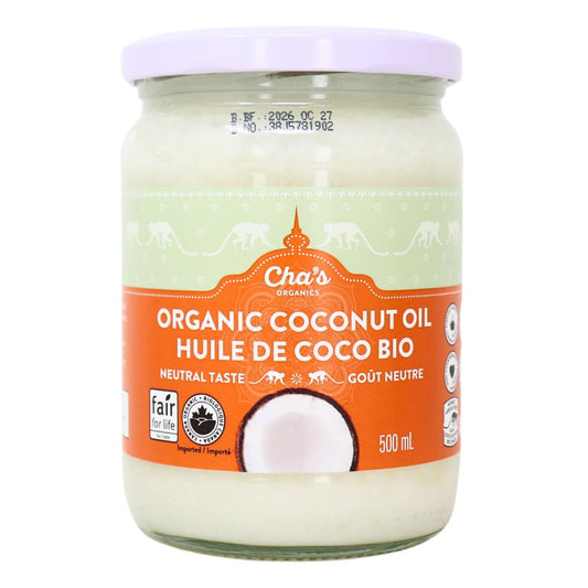 Cha's Organics Organic Coconut Oil / 500ml