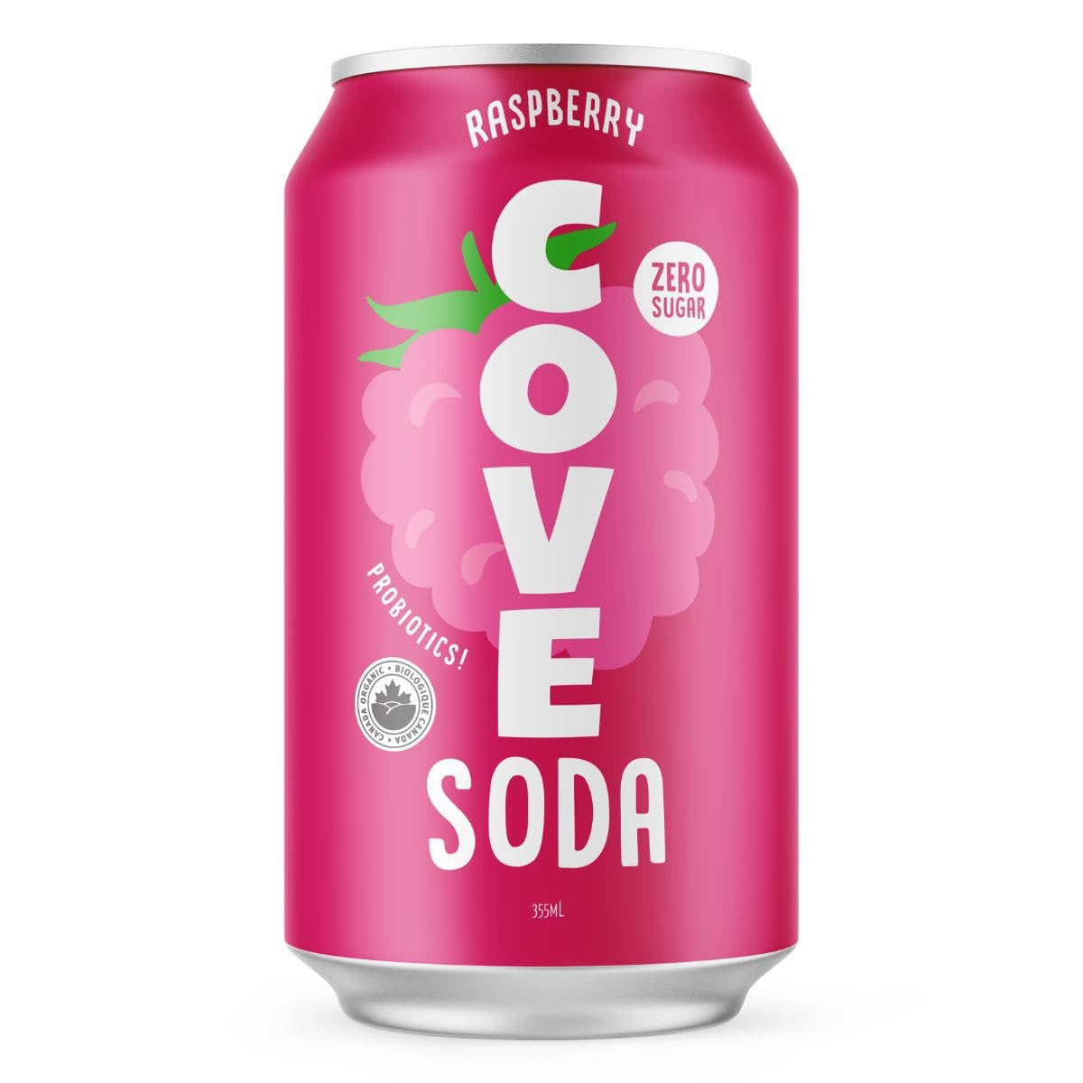 Cove Raspberry Soda with Probiotics / 355 ml